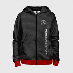Толстовка на молнии детская Mercedes AMG: Sport Line, цвет: 3D-красный