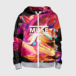 Толстовка на молнии детская MUSE: Neon Colours, цвет: 3D-меланж