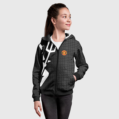 Детская толстовка на молнии FCMU SPORT / 3D-Черный – фото 4