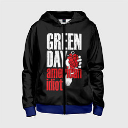 Детская толстовка на молнии Green Day: American Idiot