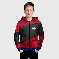 Толстовка на молнии детская Mazda: Red Sport, цвет: 3D-синий — фото 2