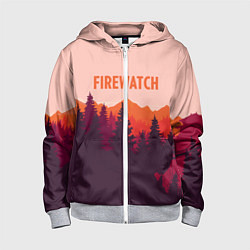 Детская толстовка на молнии Firewatch: Orange Style