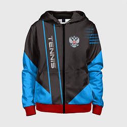 Толстовка на молнии детская Tennis: Russian Style, цвет: 3D-красный