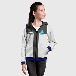 Толстовка на молнии детская RK900: Become Human, цвет: 3D-синий — фото 2