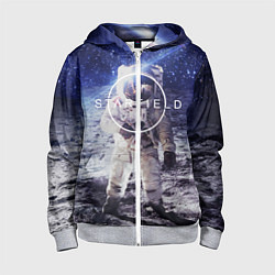 Толстовка на молнии детская Starfield, цвет: 3D-меланж