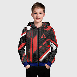 Толстовка на молнии детская CS:GO CYREX CARBON, цвет: 3D-синий — фото 2