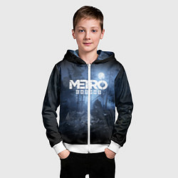 Толстовка на молнии детская Metro Exodus: Dark Moon, цвет: 3D-белый — фото 2