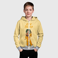 Толстовка на молнии детская Rich The Kid, цвет: 3D-меланж — фото 2