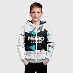 Толстовка на молнии детская Metro: Exodus Sky, цвет: 3D-меланж — фото 2
