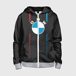 Детская толстовка на молнии BMW: Three Lines