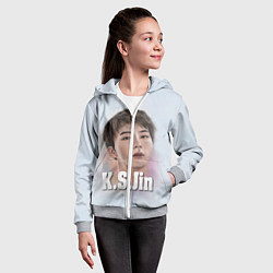 Толстовка на молнии детская BTS K.S.Jin, цвет: 3D-меланж — фото 2