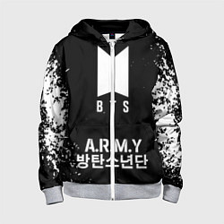 Детская толстовка на молнии BTS ARMY