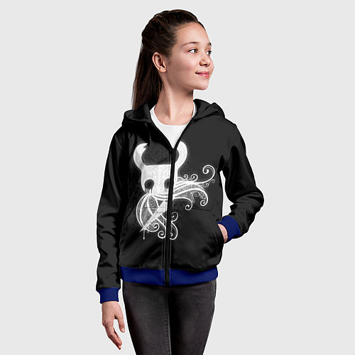 Детская толстовка на молнии Hollow Knight / 3D-Синий – фото 4