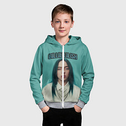 Толстовка на молнии детская BILLIE EILISH, цвет: 3D-меланж — фото 2