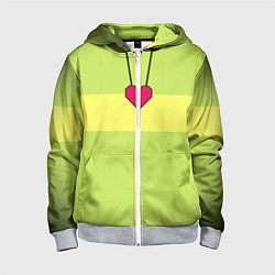 Детская толстовка на молнии UNDERTALE CHARA