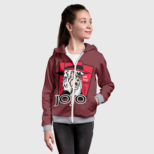 Детская толстовка на молнии Приключения ДжоДжо / 3D-Меланж – фото 4