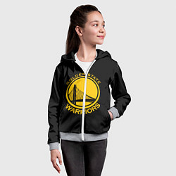 Толстовка на молнии детская GOLDEN STATE WARRIORS, цвет: 3D-меланж — фото 2