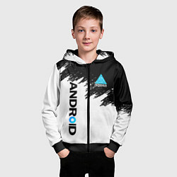 Толстовка на молнии детская DETROIT BECOME HUMAN, цвет: 3D-черный — фото 2