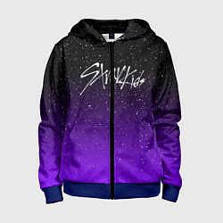 Толстовка на молнии детская STRAY KIDS, цвет: 3D-синий