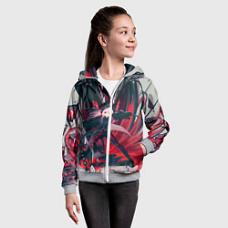 Толстовка на молнии детская Arknights art, цвет: 3D-меланж — фото 2