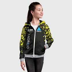 Толстовка на молнии детская DETROIT: BECOME HUMAN, цвет: 3D-меланж — фото 2