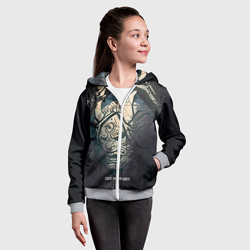 Детская толстовка на молнии DBD - monster from forest / 3D-Меланж – фото 4