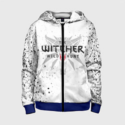 Толстовка на молнии детская ВЕДЬМАК, цвет: 3D-синий