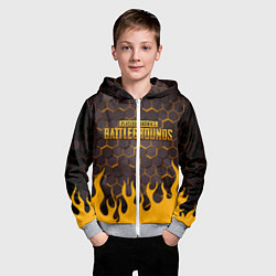 Толстовка на молнии детская PUBG,, цвет: 3D-меланж — фото 2
