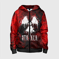 Толстовка на молнии детская STALKER 2, цвет: 3D-черный