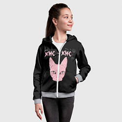 Толстовка на молнии детская Кис-Кис, цвет: 3D-меланж — фото 2