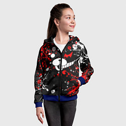 Толстовка на молнии детская MONOKUMA, цвет: 3D-синий — фото 2