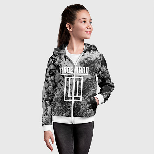 Детская толстовка на молнии LINDEMANN / 3D-Белый – фото 4