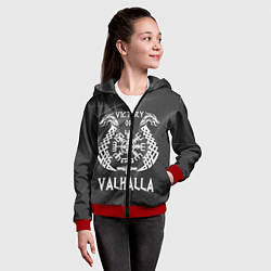 Толстовка на молнии детская Valhalla, цвет: 3D-красный — фото 2