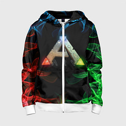 Толстовка на молнии детская Ark Survival Evolved, цвет: 3D-белый