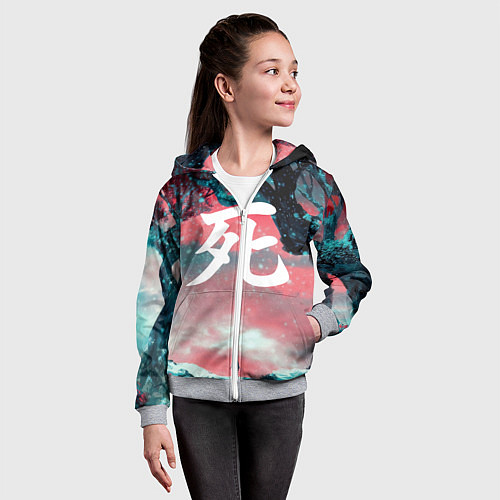Детская толстовка на молнии Sekiro shadows die twice / 3D-Меланж – фото 4