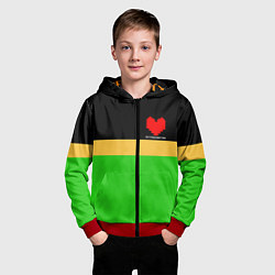 Толстовка на молнии детская CHARA FIGHT, цвет: 3D-красный — фото 2