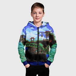 Толстовка на молнии детская TERRARIA EXCLUSIVE, цвет: 3D-синий — фото 2