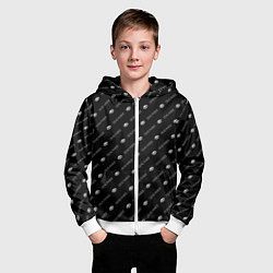 Толстовка на молнии детская Dead inside, цвет: 3D-белый — фото 2