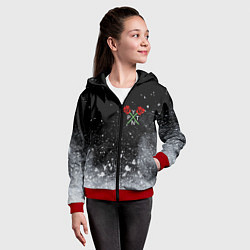 Толстовка на молнии детская Payton Moormeier, цвет: 3D-красный — фото 2