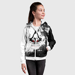 Толстовка на молнии детская Assasin's creed, цвет: 3D-белый — фото 2