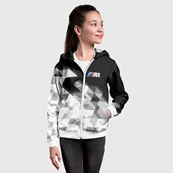 Толстовка на молнии детская BMW, цвет: 3D-белый — фото 2