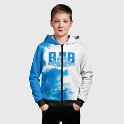 Толстовка на молнии детская ВДВ, цвет: 3D-черный — фото 2