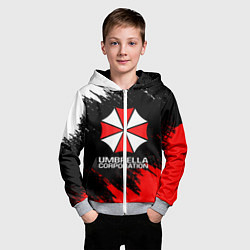Толстовка на молнии детская UMBRELLA CORP, цвет: 3D-меланж — фото 2