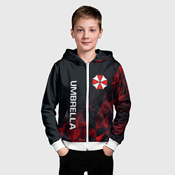 Толстовка на молнии детская UMBRELLA CORP, цвет: 3D-белый — фото 2