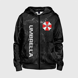 Толстовка на молнии детская UMBRELLA CORP, цвет: 3D-черный