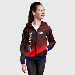 Толстовка на молнии детская BMW БМВ Z, цвет: 3D-синий — фото 2