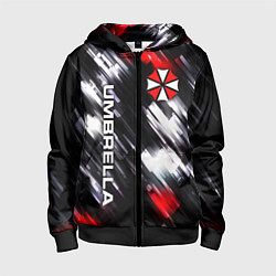 Толстовка на молнии детская UMBRELLA CORPORATION, цвет: 3D-черный