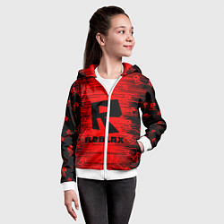 Толстовка на молнии детская Roblox, цвет: 3D-белый — фото 2