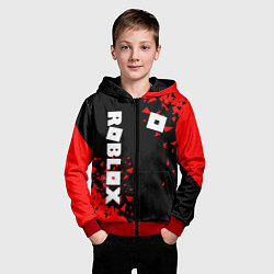 Толстовка на молнии детская ROBLOX, цвет: 3D-красный — фото 2