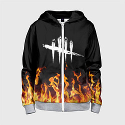 Толстовка на молнии детская DEAD BY DAYLIGHT, цвет: 3D-меланж